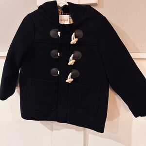 Cat & Jack Classic Black Pea Coat for Kids